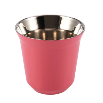 

Coffee Cup 80Ml Stainless Steel Coffee Cup Set, Insulated Tea Cup Coffee Cup, Double Wall Cup