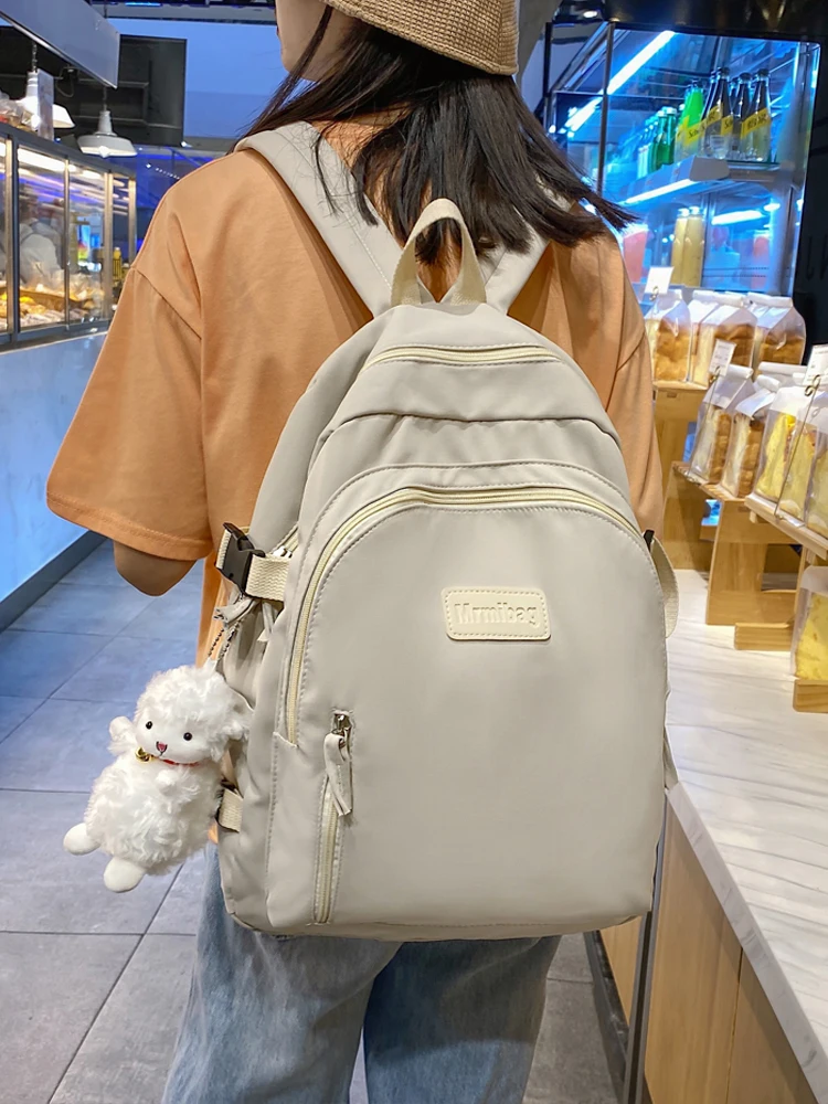 17 inch Nylon Waterproof Harajuku Backpack For Teenager Student Girl