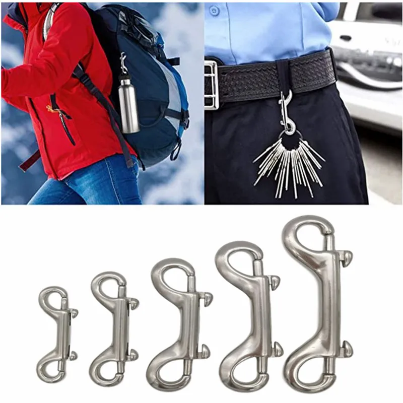 Double-ended Carabiner with 3.5 heavy Duty Brass Snap Hook for - AliExpress