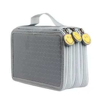 

Zipper Pencil Bag Drawing Sketching Pen Case Multilayer 52 Holes Pencilcase Multifunction Stationery for Office School