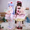 DreamFairy1st Generation1/4 BJD Anime Style 16 Inch Ball Jointed Doll Full Set Includes Clothes Shoes Kawaii Dolls for Girls MSD 1