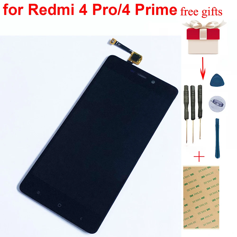 Сенсорный экран с дигитайзером для Xiaomi Redmi 4 Pro Prime стекло датчиком и ЖК-дисплеем