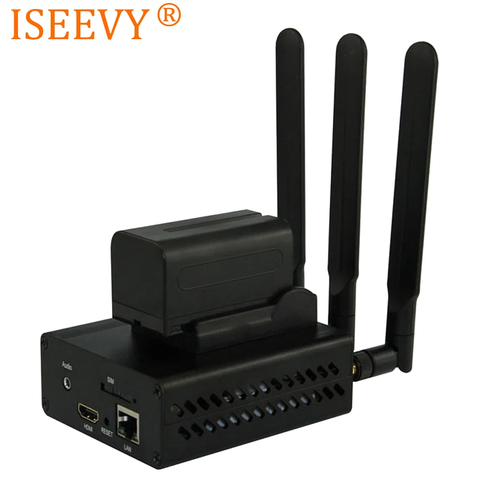 ISEEVY 4G LTE H.265 H.264 Портативный HDMI видео энкодер для IPTV прямой поток RTMP RTMPS RTSP UDP HTTP и Facebook Youtube Wowza