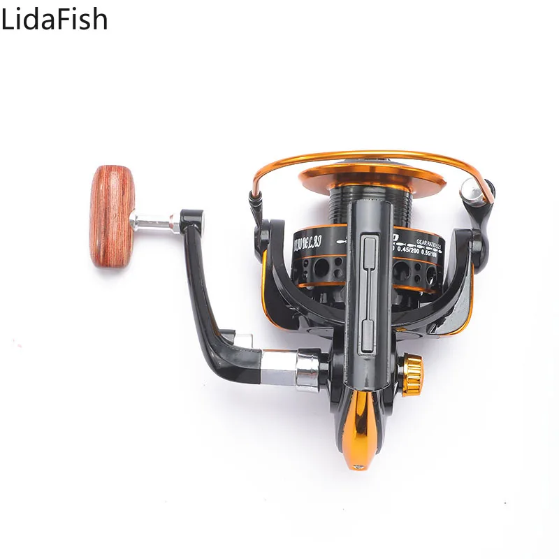 1000-7000 Series Metal Spool Spinning Reel 8KG Max Drag Power Fishing Reel  for Bass Pike Fishing