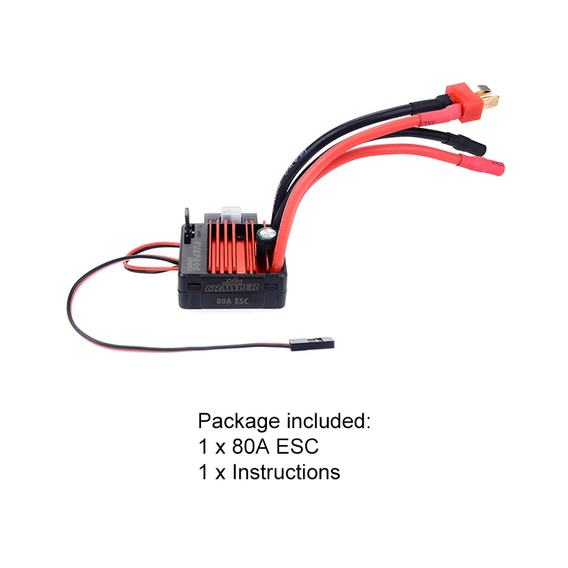SURPASSHOBBY 80A почищенный ESC для RC 5-портовый 550 коллекторный мотор для Traxxas TRX-4 осевой SCX10 D110 D90 1/10 Радиоуправляемый автомобиль