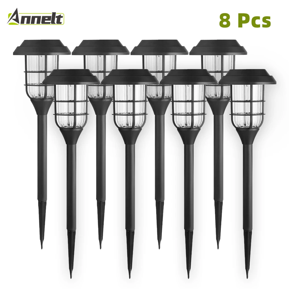 

8 Pcs Solar Pathway Lights LED Outdoor FloodLight IP65 Waterproof Light Sensing Path Lamp for Patio Lawn Garden and Landscape