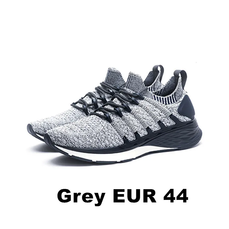 Оригинальные Xiaomi mi jia Sneaker 3 Shoes 3th мужские спортивные кроссовки для бега Новинка Uni-Moulding 2,0 удобные и Нескользящие - Цвет: Grey EUR 44