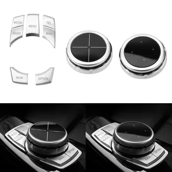 

LEEPEE For BMW 1 2 3 5 7 Series X1X3 F25 X5 F15 X6 16 F30F10F07 Car Multimedia Buttons Cover Switch Stickers Replace Cover