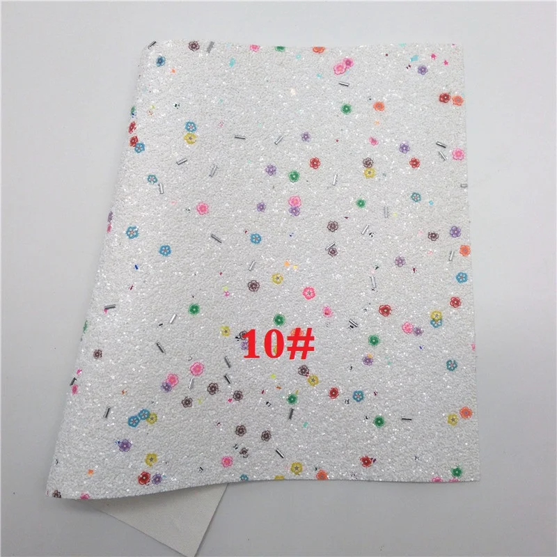 10 Glitterwishcome 21X29 см, размер А4, Милая блестящая ткань с фруктами, плотная блестящая кожа, искусственная кожа, винил для бантов, GM580A - Цвет: 10
