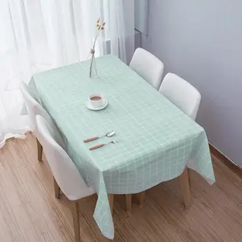 

Waterproof PVC Table Cloth Oil-proof Desk Mats Anti-scald Tablecloth Cover Picnic Decorative Cloth