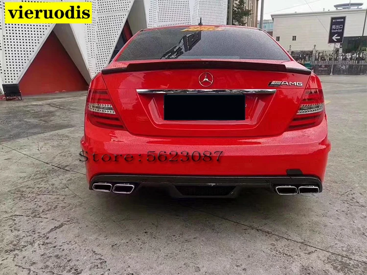 Задний спойлер из углеродного волокна для Mercedes C Class 4-Door W204 C204 S204 крыло утконоса C74