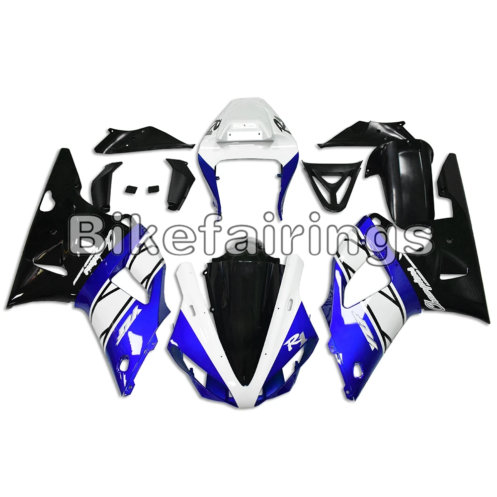 Sportbike White Blue Black Lower Cowlings For Yamaha YZF1000 R1 2000 2001 00 01 ABS Plastic Injection Bodywork Kit Fairings | Автомобили и