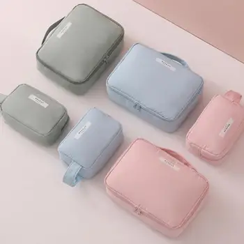 

New Fashion Cosmetic Bags Classic Delicate Portable Clutch Women Candy Color Makeup Cosmetic Bags Travel Money Zip Pouch