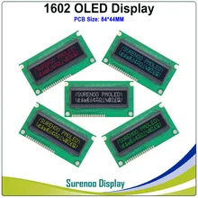 Echt OLED Display, 84*44MM PCB Kompatibel mit 1602 162 16*2 Zeichen LCD Modul Display LCM Bildschirm build-in WS0010