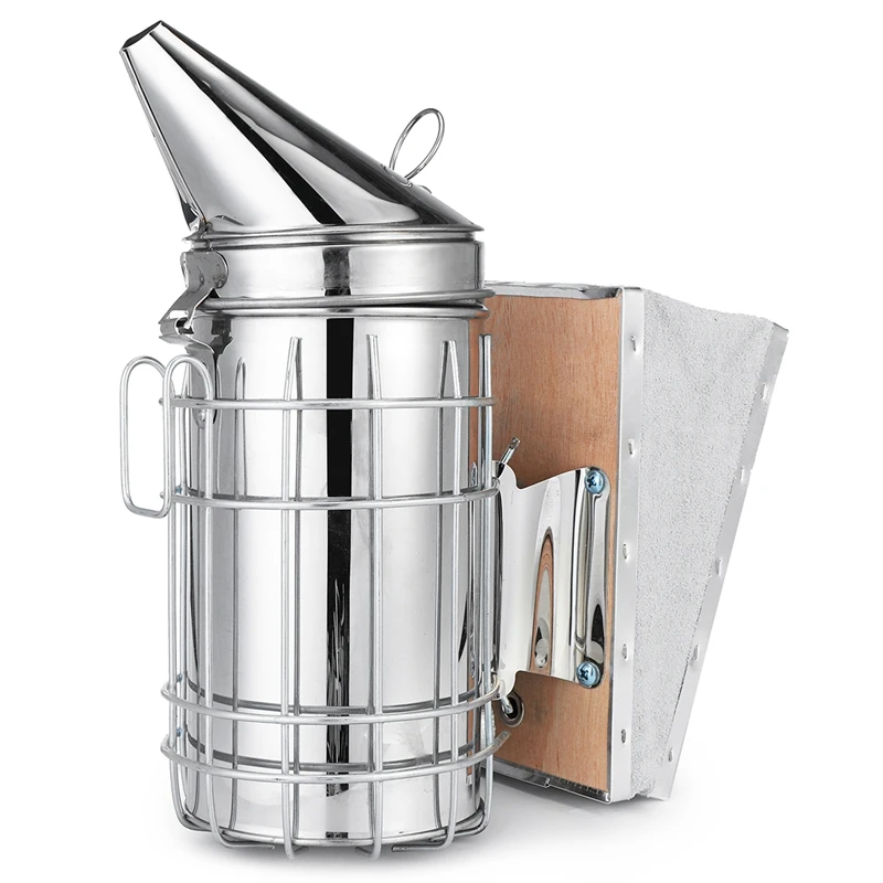 

8 In 1 Stainless Steel Bee Hive Smoker Kit Heat Shield Protection Scraper Sprayer Equipment Tool Kit Beekeeping Accessories