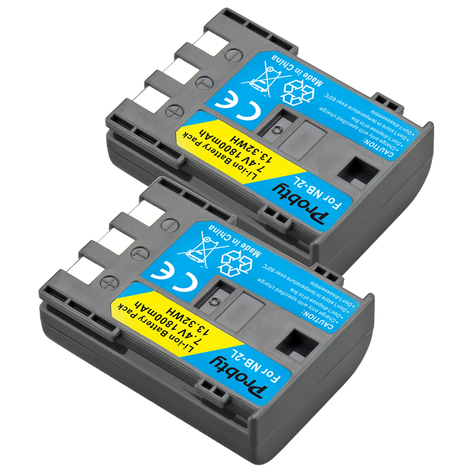 2Pcs Probty Nb-2Lh Nb-2L Nb 2L Batteria Ricaricabile Per Canon Powershot S80 S70 S60 S50 S45 S40 S30 G9 G7 Dc420 Dc410 Macchina Fotografica