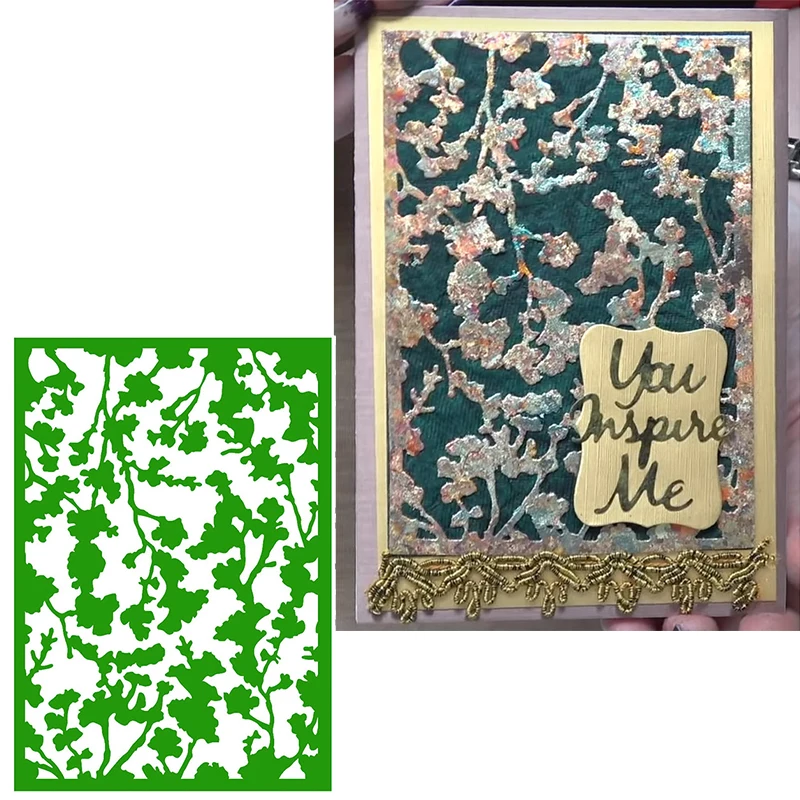

Flora Pattern Metal Cutting Dies Pattern Of Leaves&FLowers Dies Cuts For Card Making 2020