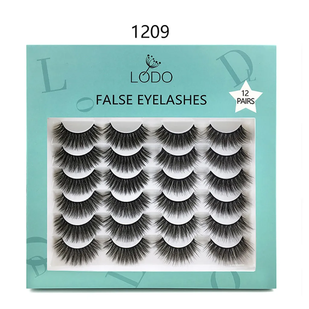 12 пар ресниц макияж maquiagem lashes maquillaje make up maquillage faux cils накладные ресницы для волос Z3