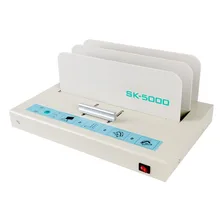Máquina de encuadernación de pegamento caliente de escritorio, herramienta de encuadernación de fusión en caliente, Manual pequeño, punzonadora automática financiera SK-5000 XH