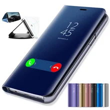 Smart mi rror флип чехол для спортивной камеры Xiao mi Red mi Note 7 8 5 6 K20 Pro 4X 5A 6A 5 Plus S2 кожаный чехол для mi 9T Pro F1 9 8 SE A1 2 3 Чехол