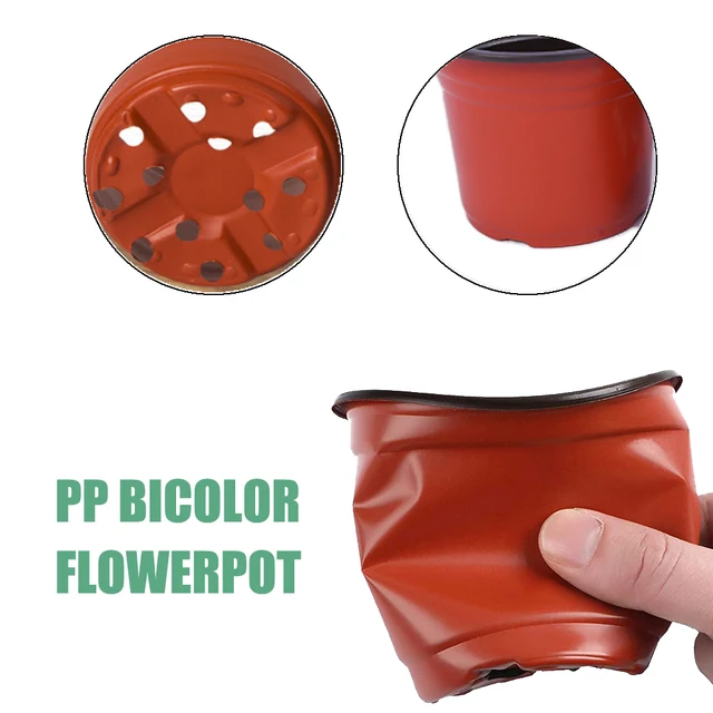 20/50Db Mini Műanyag Virágcserép Lyukakkal Grow Box Bukás Ellenálló Tálca Az Otthoni Kerti Növényi Edény Óvodai Zöldségek Transzplantációhoz - Image 3