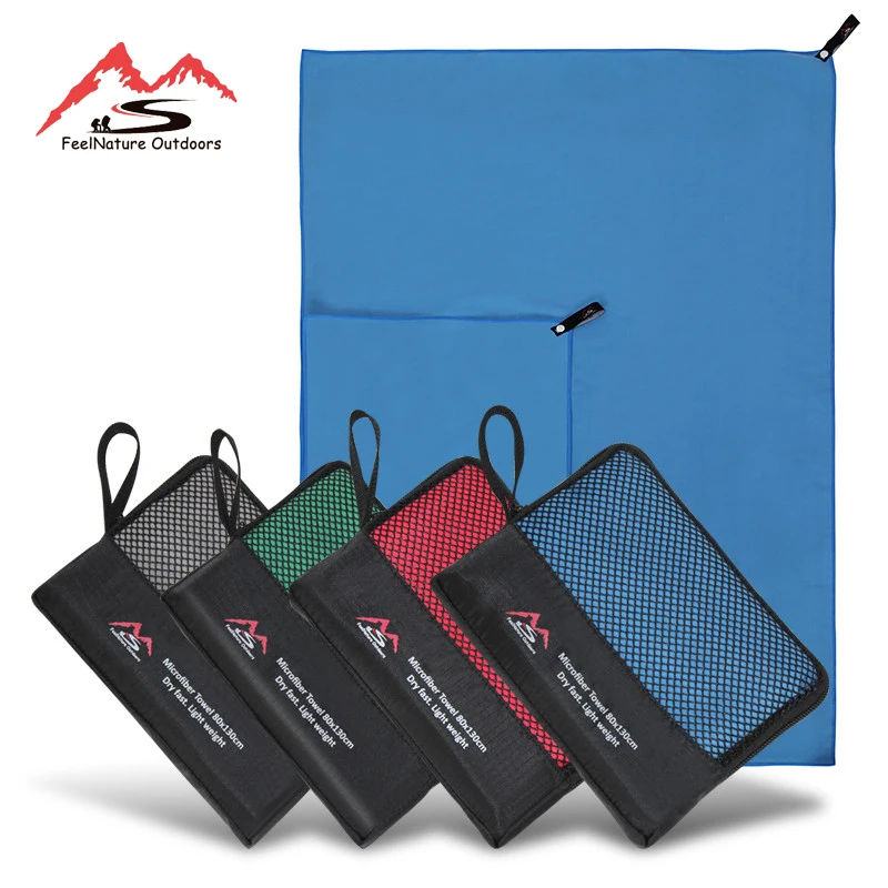 

FeelNature Outdoors Microfiber Towel Fast Drying Towel Super Absorbent Ultra Compact suitable for Camping,Swimming,Gym,Yoga