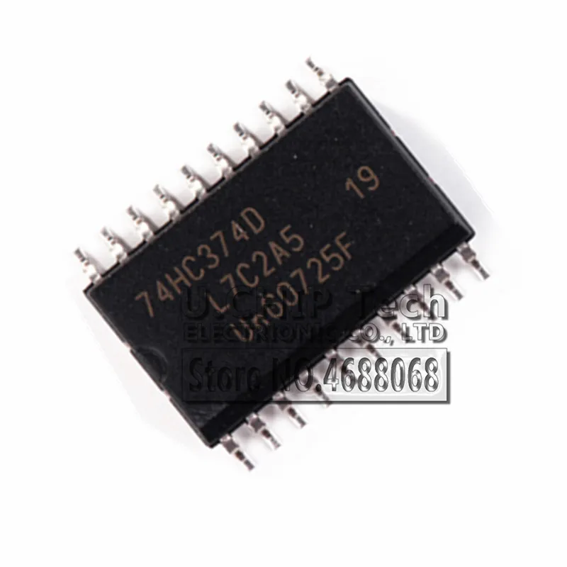 

10pcs/lot 100% New original 74HC374D 74HC374 SOP-20 7.2MM Octal D-Type Flip-Flop IC