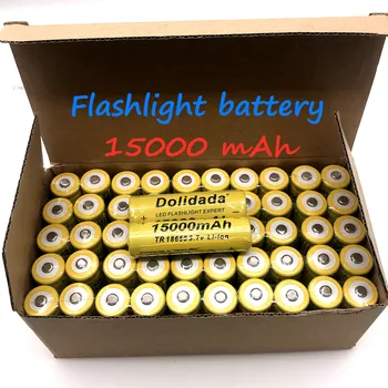 

Dolidada high quality 15000 mAh 3.7 V 18650 lithium-ion batteries Rechargeable battery for LED / electronic flashlight