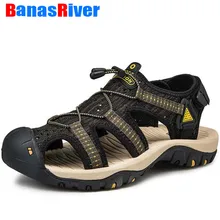 Новинка; сетчатые мужские римские сандалии; Мягкие Летние повседневные пляжные сандалии в рыбацком стиле; модные Прогулочные кроссовки; размеры 39-48