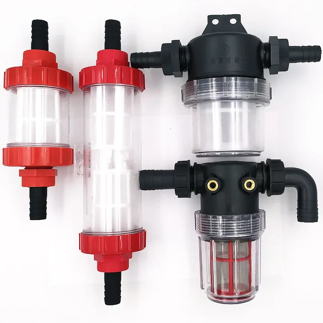 3/4 "(19 Mm) Dugattyúszivattyú Tömlőcsőszűrő Víz Jetter Öntözési Permetezője Abszorbens Szűrők Akvárium Átlátszó Szűrő