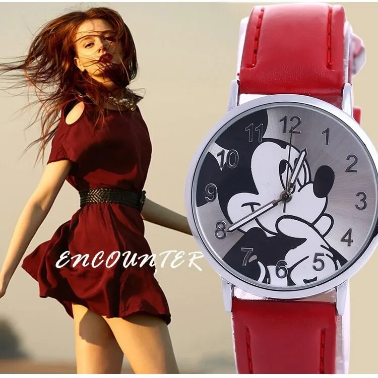 

2019 New Cute Cartoon Quartz Wristwatch Children Leather Watch Lovely Watches Kid Boy Women Girls Relojes Montre Femme Nino Nina