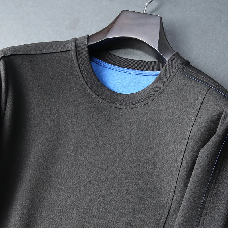 50% OFF JSBDMen's fall sport suit with round collar men's two-piece casual jogging suit in large size