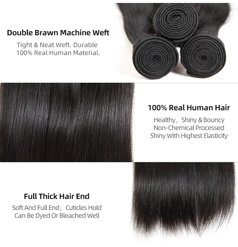 Перуанские Прямые Человеческие волосы Remy плетеные пучки 10 30 дюймов смешанная