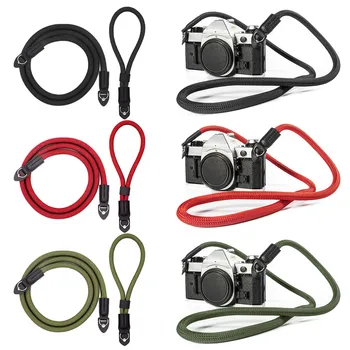 

Besegad Vintage Camera Strap Set Handmade Nylon Leather Neck Shoulder Sling Belt with Wrist Strap for Leica Nikon Fuji Pentax