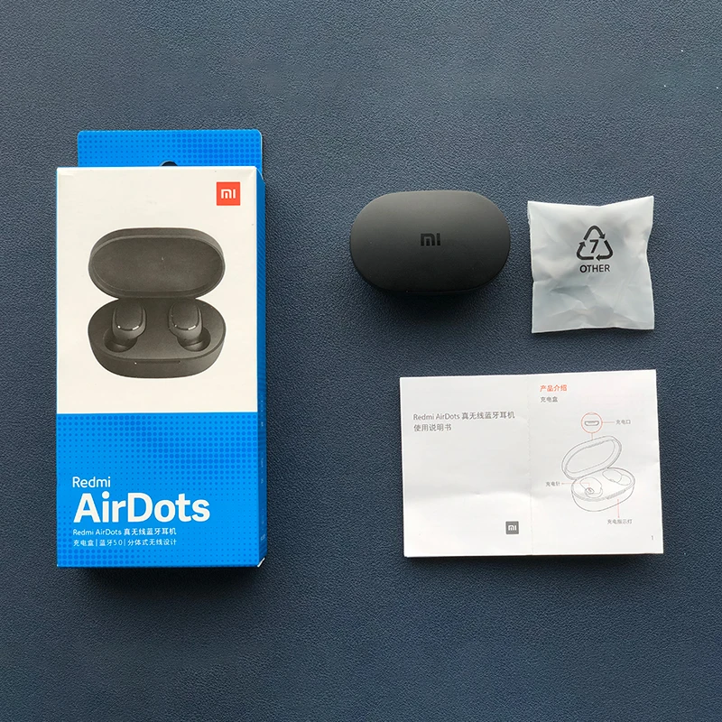 Оригинальные беспроводные Bluetooth наушники Xiaomi Redmi Airdots, Bluetooth 5,0 с микрофоном, голосовое управление