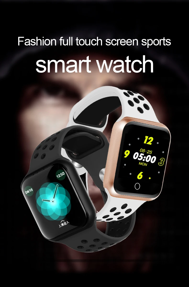 F9 спортивные IP67 Смарт-часы фитнес-браслет трекер активности пульсометр кровяное давление для ios Android apple iPhone 6 7