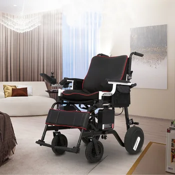

FoldLite Electric Wheelchair Power Foldable Compact Mobility Lightweight, Non-slip Longger Driving Range Heavy Duty