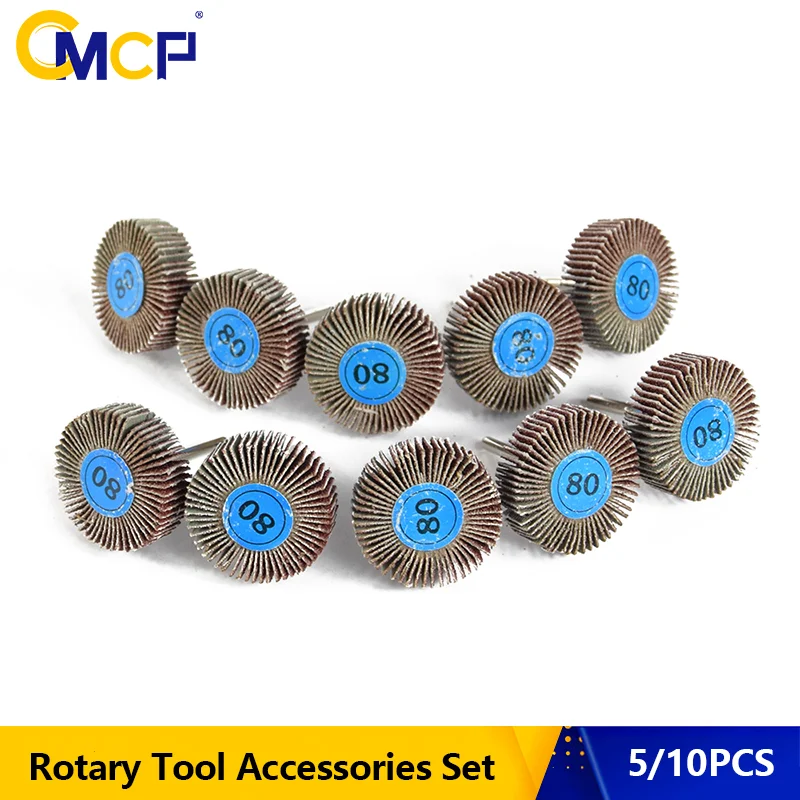 CMCP Sandpaper Sanding Flap 80 Grit Polishing Wheels Sanding Disc Set