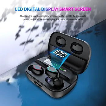 

Q82 TWS 5.0 Wireless Bluetooth Earphones Press Control Headset Stereo Sports Earbuds Headphone with Charging Box Charging