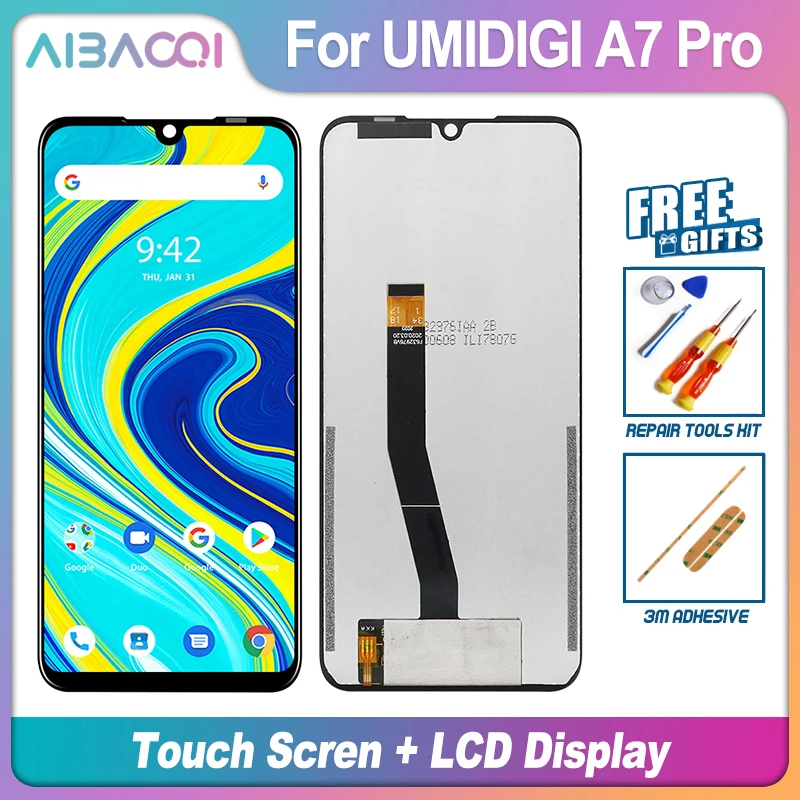 AiBaoQi ġ ũ  LCD ÷ ǰ, Umidigi A9 Pro A7 A7 Pro A5 Pro ޴ ü ǰ