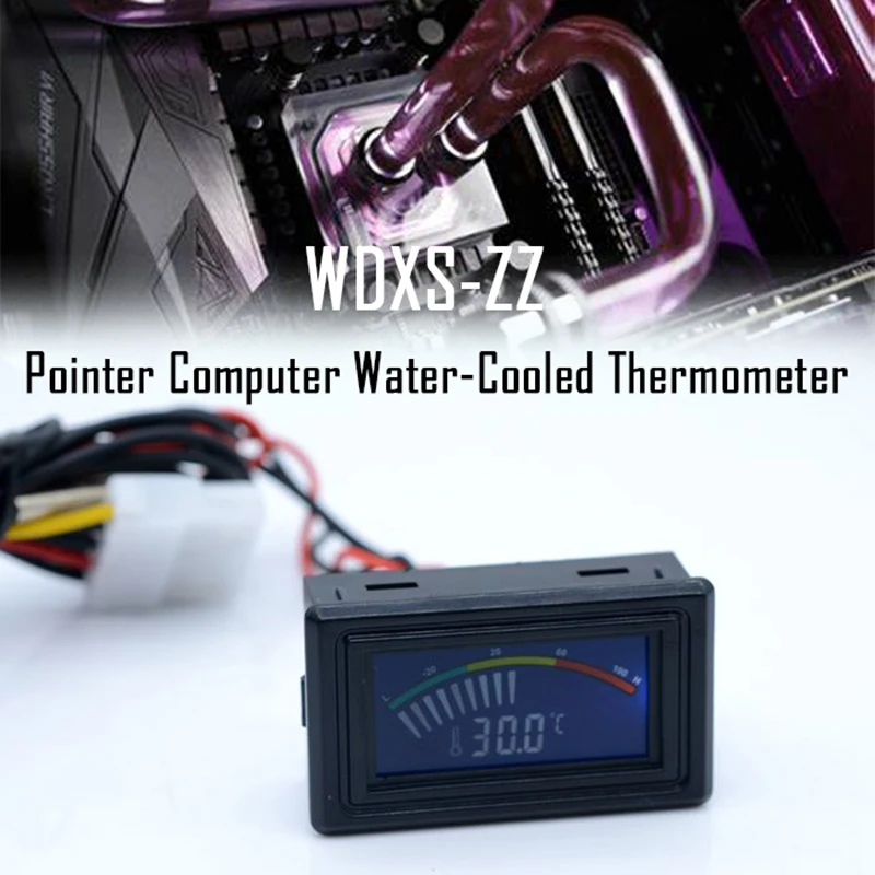 Digital LCD Pointer Thermometer Car Water Temperature Meter Gauge C/F for Computer Case Air Conditioning Boilers# | Инструменты
