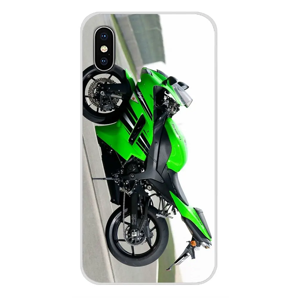 Kawasaki Ninja Zx R спортивные мотоциклетные Чехлы для мобильных телефонов для Apple IPhone X XR XS MAX 4 4s 5 5S 5C SE 6 6S 7 8 Plus ipod touch 5 6 - Цвет: images 4