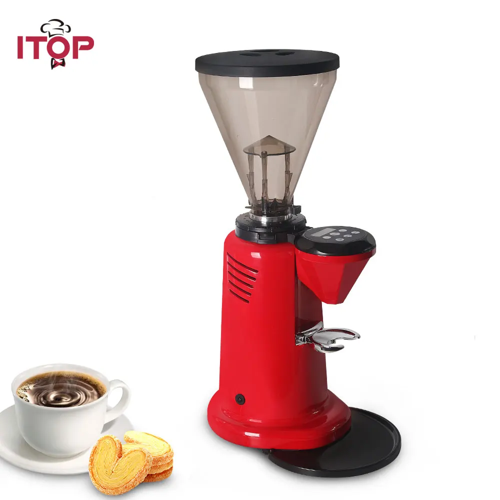 

ITOP Commercial Electric Coffee Grinder 1.2KG Big Capacity Dry Food Milling Machine Coffee Machine 110V/220V