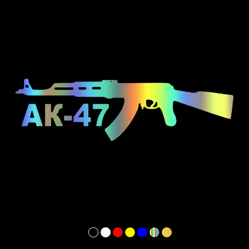CS31135# Die-Cut Vinyl Decal АК-47 Car Sticker Waterproof Auto