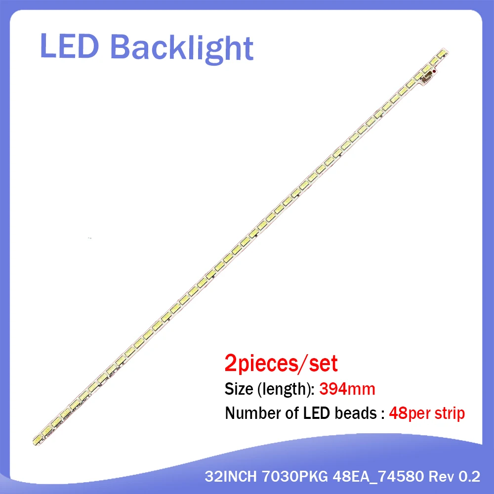 

394mm LED Backlight Strip 48 Lamp for T320HVN01.2 TX-LR32EM5A T320HVN01.5 LG Innotek 32INCH 7030PKG 48EA_74580 320TA0I 320TA01