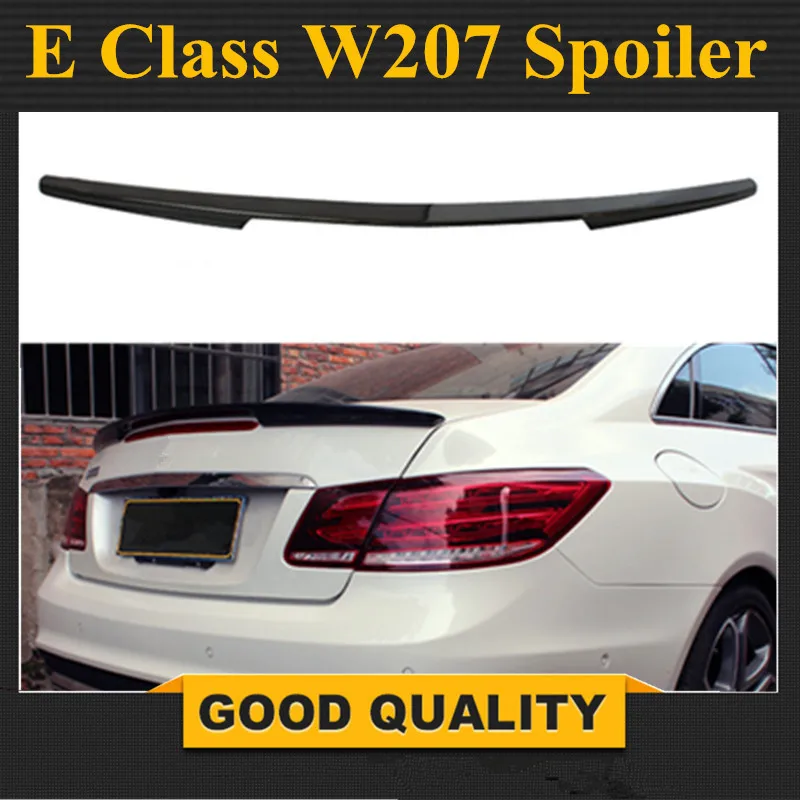 E class w207 c207 углеродное волокно задний бампер спойлер для багажника крылья для mercedes 2010- 2-двери купе e250 e200