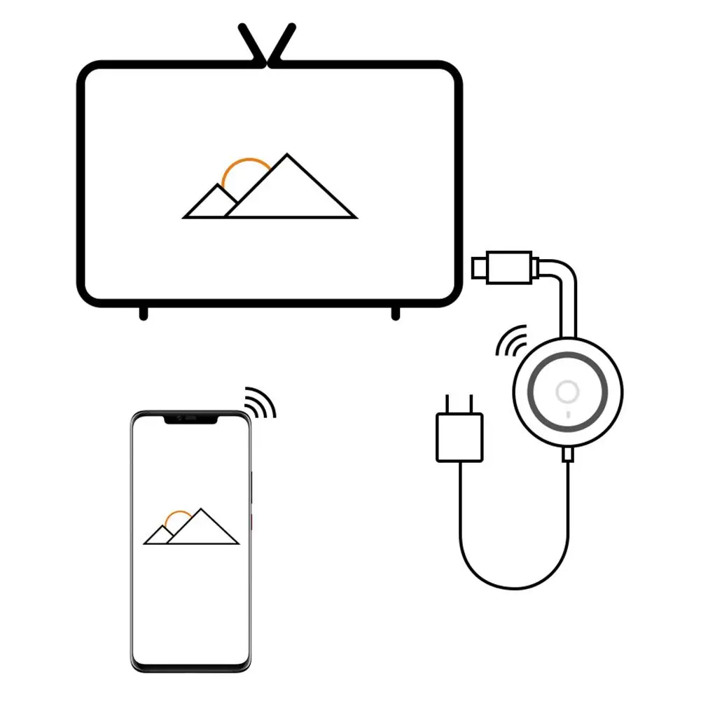 2 4G/5G 4K беспроводной WiFi зеркальный Кабель HDMI адаптер 1080P дисплей ключ для IPhone samsung