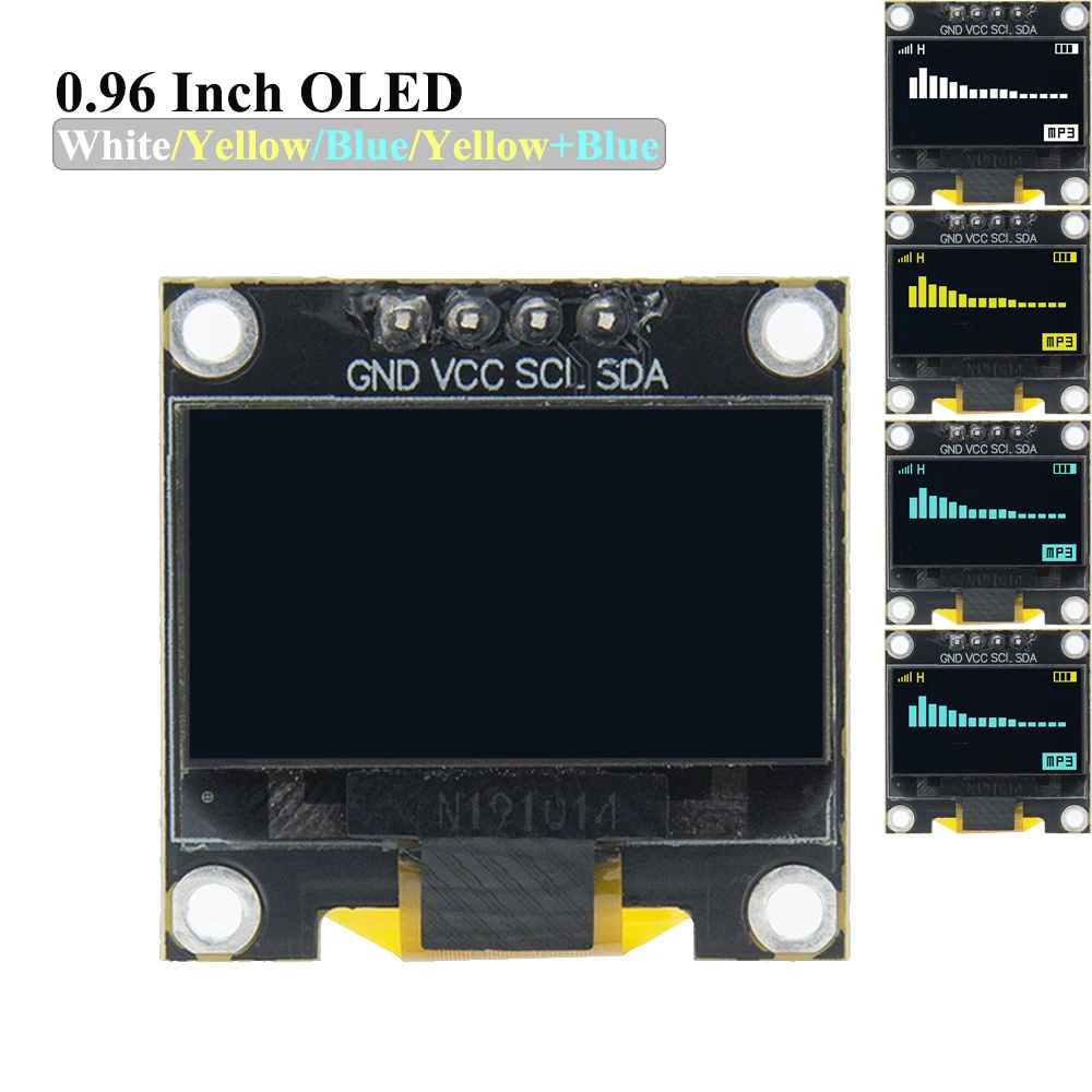 10 шт. 0 96 дюймовый IIC Серийный белый oled дисплей модуль 128X64 I2C SSD1306 12864 плата с ЖК