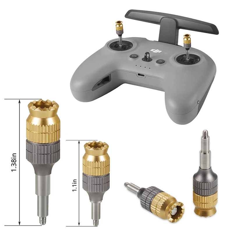 For-DJI-FPV-Extended-Joystick-Aluminum-Thumb-Rocker-Heighten-Sticks ...