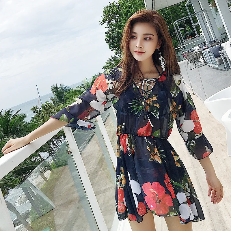 

Elegant Couples Bathing Suit Women's Underwire Bikini Slimming-Three-piece Set MEN'S Beach Shorts Hot Springs Seaside Couple Clo